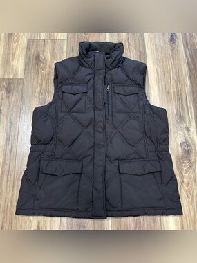 Land’s End Quilted Diamond Goose Down Insulated Full Zip Vest, Large